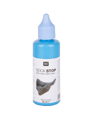 Flacon latex anti-dérapant pour chaussettes - Bleu