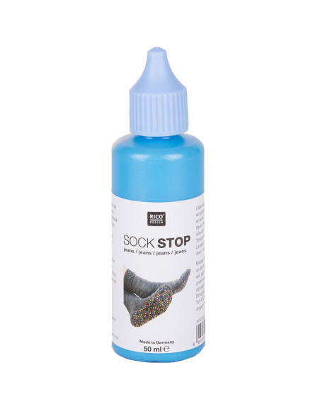 Flacon latex anti-dérapant pour chaussettes - Bleu