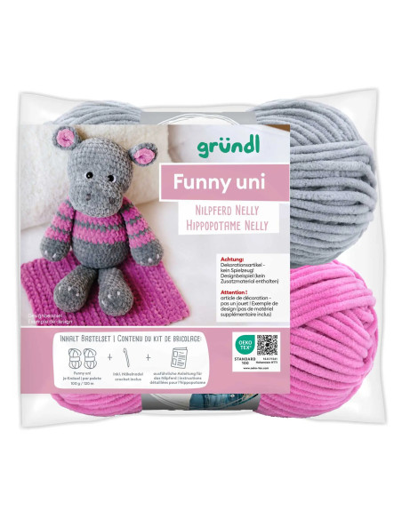 Kit crochet - Hippopotame Nelly