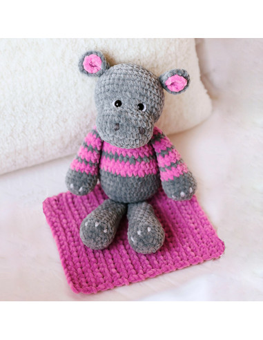 Kit crochet - Hippopotame Nelly