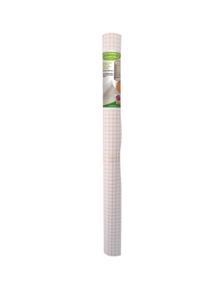 Rouleau polyphane adhésif quadrillé - Semi opaque