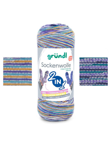 Laine à chaussettes Hot Socks color Gründl