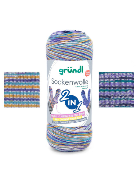 Laine à chaussettes Hot Socks color Gründl