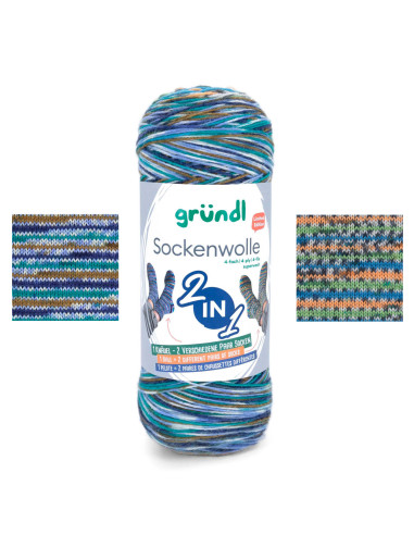 Laine à chaussettes Hot Socks color Gründl