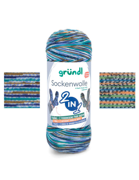 Laine à chaussettes Hot Socks color Gründl