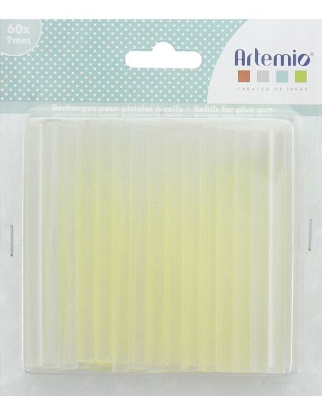 Bâtons de colle transparents pour pistolet x60