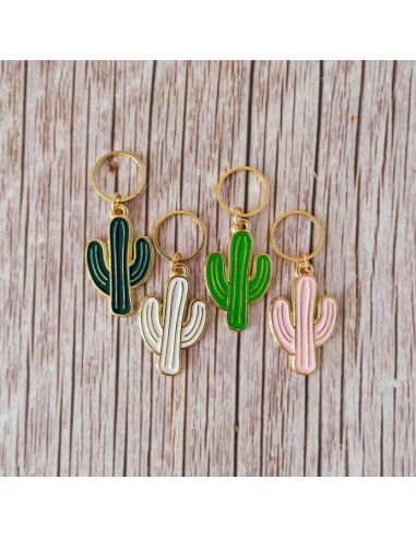 Lot de 4 anneaux marqueurs de maille - Cactus