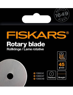 Lame rotative Fiskars Titanium Ø45 mm