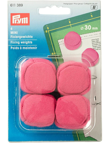 Poids à maintenir MINI 30 mm rose
