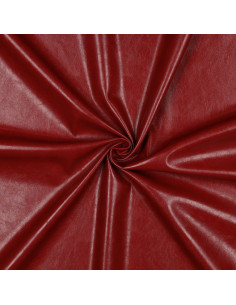 Tissu simili stretch brillant pour habillement - Rouge