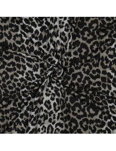 Tissu jersey viscose - Léopard