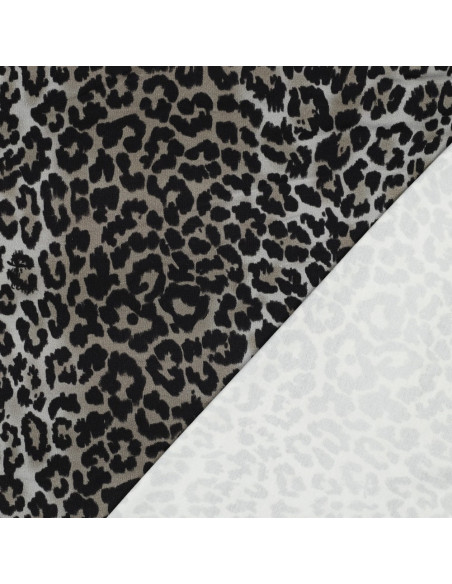 Tissu jersey viscose - Léopard