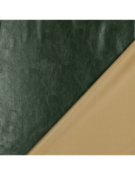 Tissu simili stretch brillant pour habillement - Vert anglais