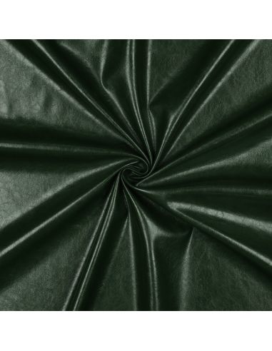 Tissu simili stretch brillant pour habillement - Vert anglais