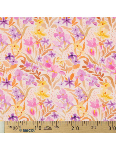 Tissu satin viscose Néo Pop - My Dress Made