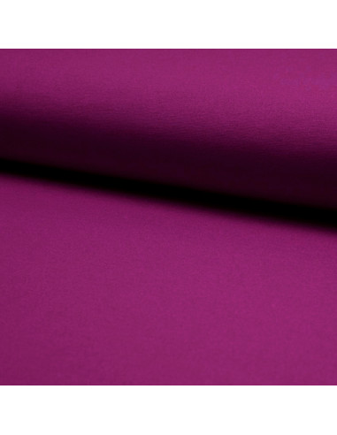 Tissu jersey milano viscose - Prune