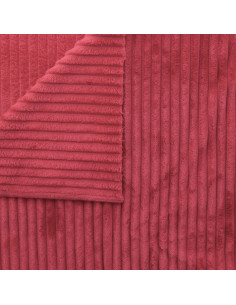 Tissu minky grosses côtes - Terracotta 2
