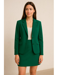 Tissu twill de viscose - Vert bouteille 2