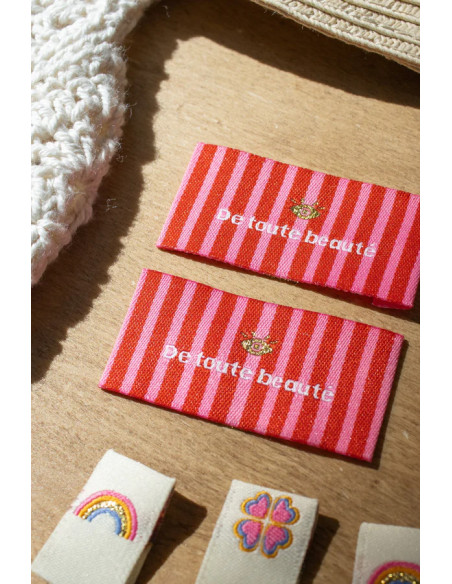 Lot de 6 étiquettes à coudre - Assortiment Lucky charm