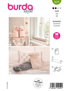 Patron de housse et pantoufles - Burda 5676