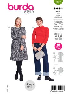 Patron de robe et T-shirt - Burda 5677