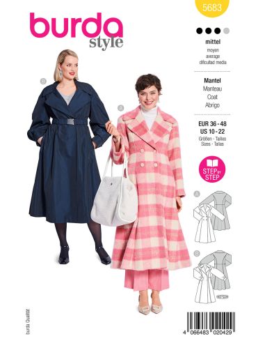 Patron de manteau - Burda 5683