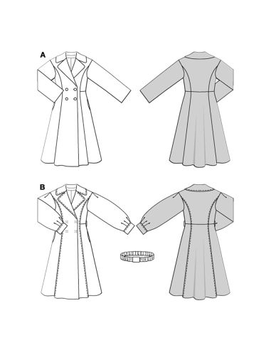 Patron de manteau - Burda 5683