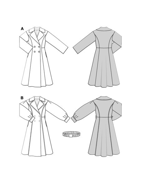 Patron de manteau - Burda 5683