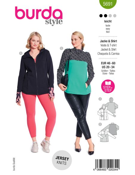 Patron de T-shirt - Burda 5691