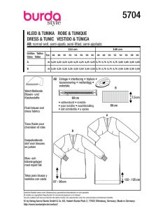 Patron de robe - Burda 5704 2
