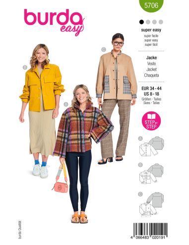Patron de veste - Burda 5706