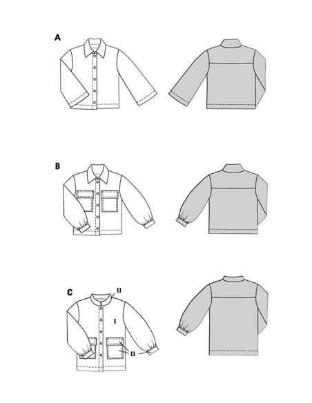 Patron de veste - Burda 5706