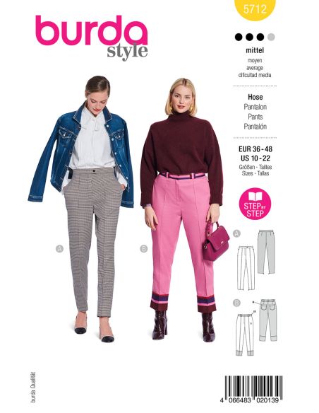 Patron de pantalon - Burda 5712