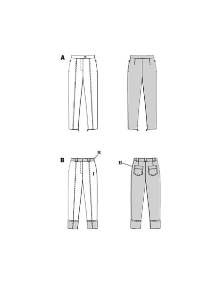 Patron de pantalon - Burda 5712