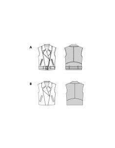 Patron de gilet - Burda 5714 2