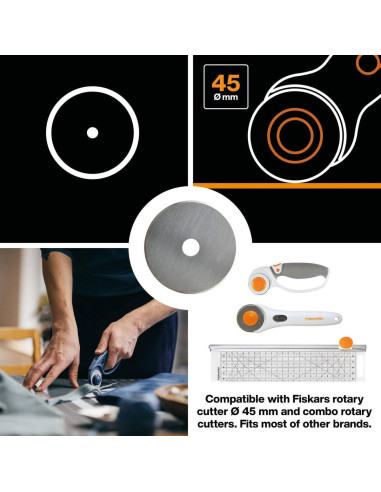 Lame rotative Fiskars Ø45 mm