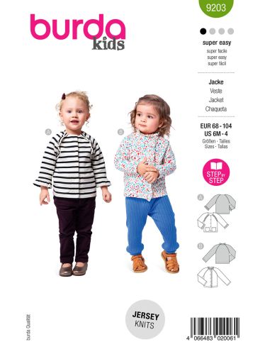 Patron de veste - Burda 9203
