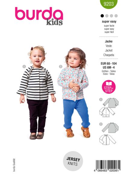 Patron de veste - Burda 9203