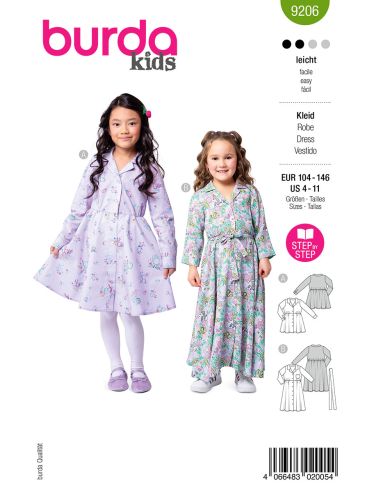 Patron de robe - Burda 9206