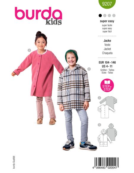 Patron de manteau - Burda 9207