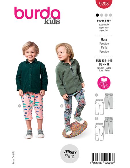 Patron de pantalon - Burda 9208