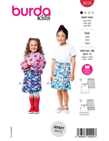 Patron de jupes - Burda 9210
