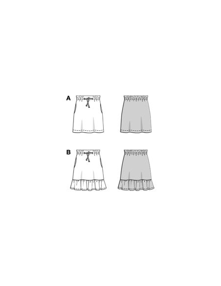 Patron de jupes - Burda 9210