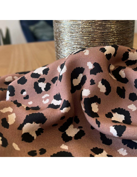 Tissu popeline de viscose Mocha - My Dress Made
