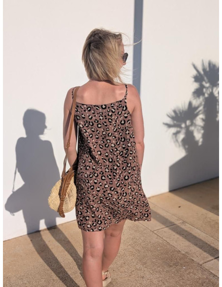 Tissu popeline de viscose Mocha - My Dress Made