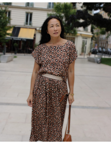 Tissu popeline de viscose Mocha - My Dress Made