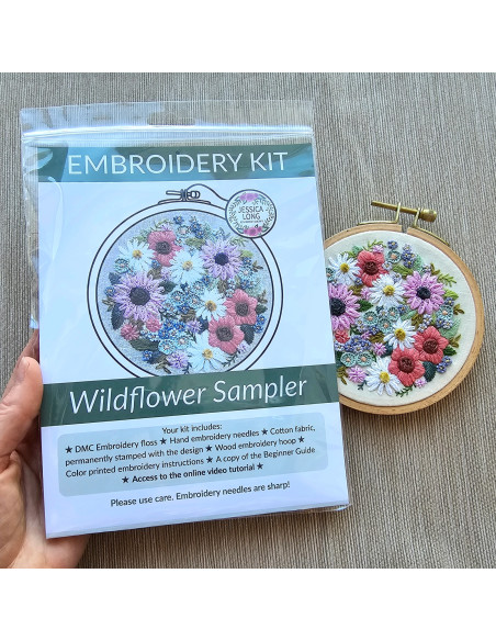 Kit broderie - Wildflower Sampler