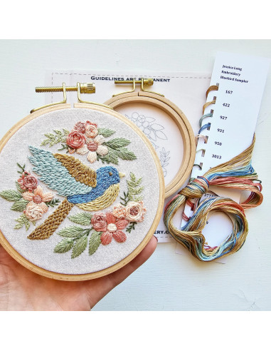 Kit broderie - Bluebird Sampler