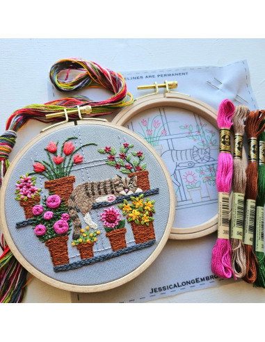 Kit broderie - Catnap