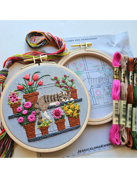 Kit broderie - Catnap